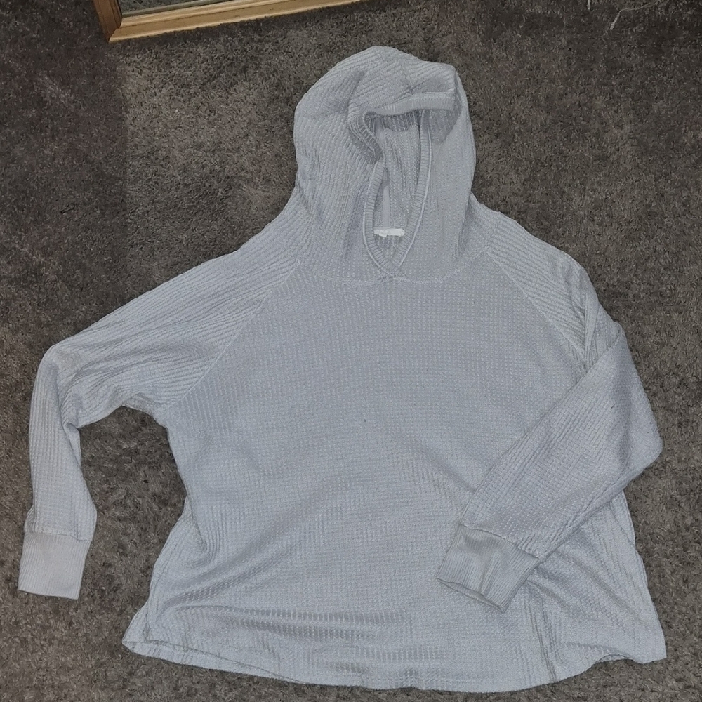 Light Gray Thermal Hoodie
